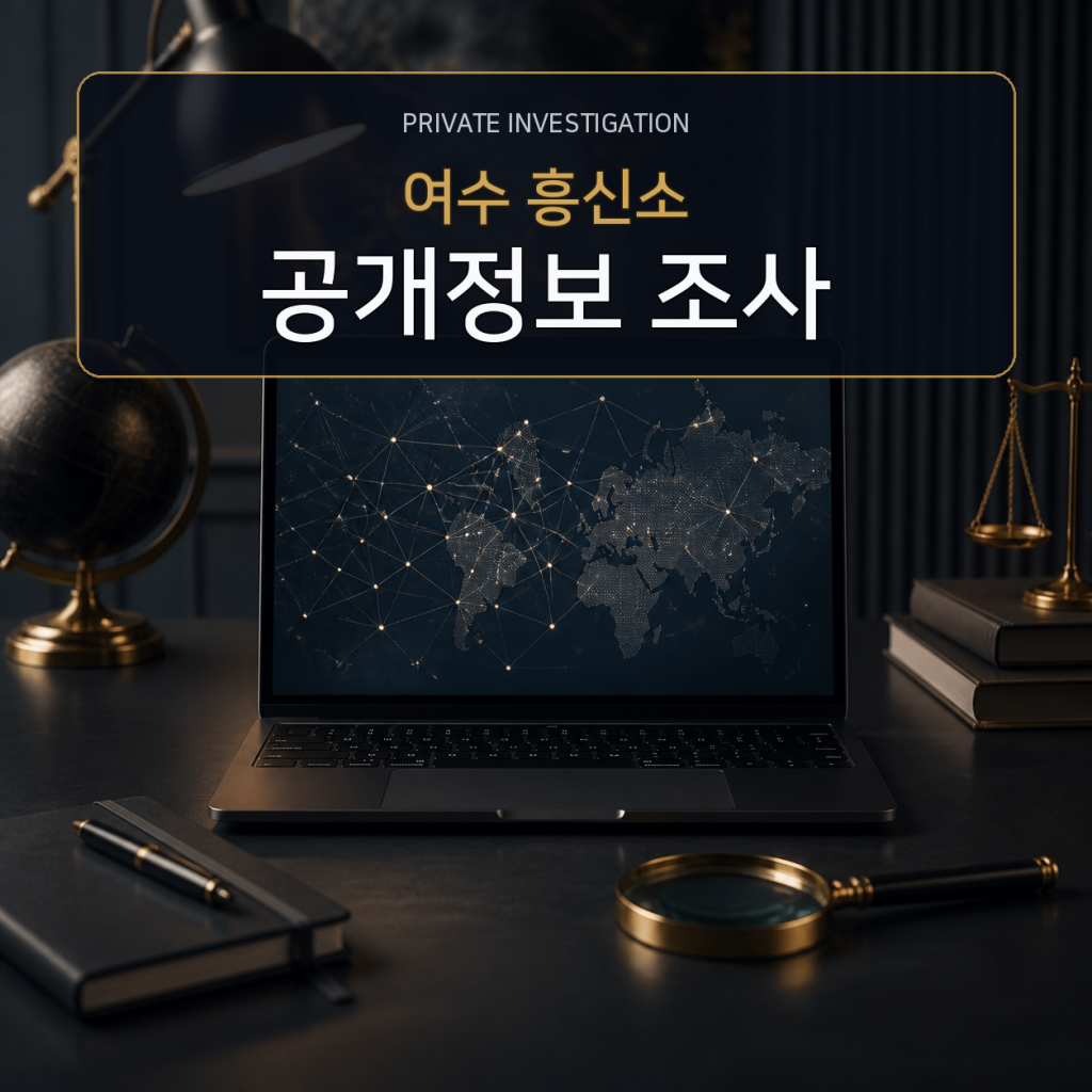 여수 디지털 공개정보 조사 전문 흥신소