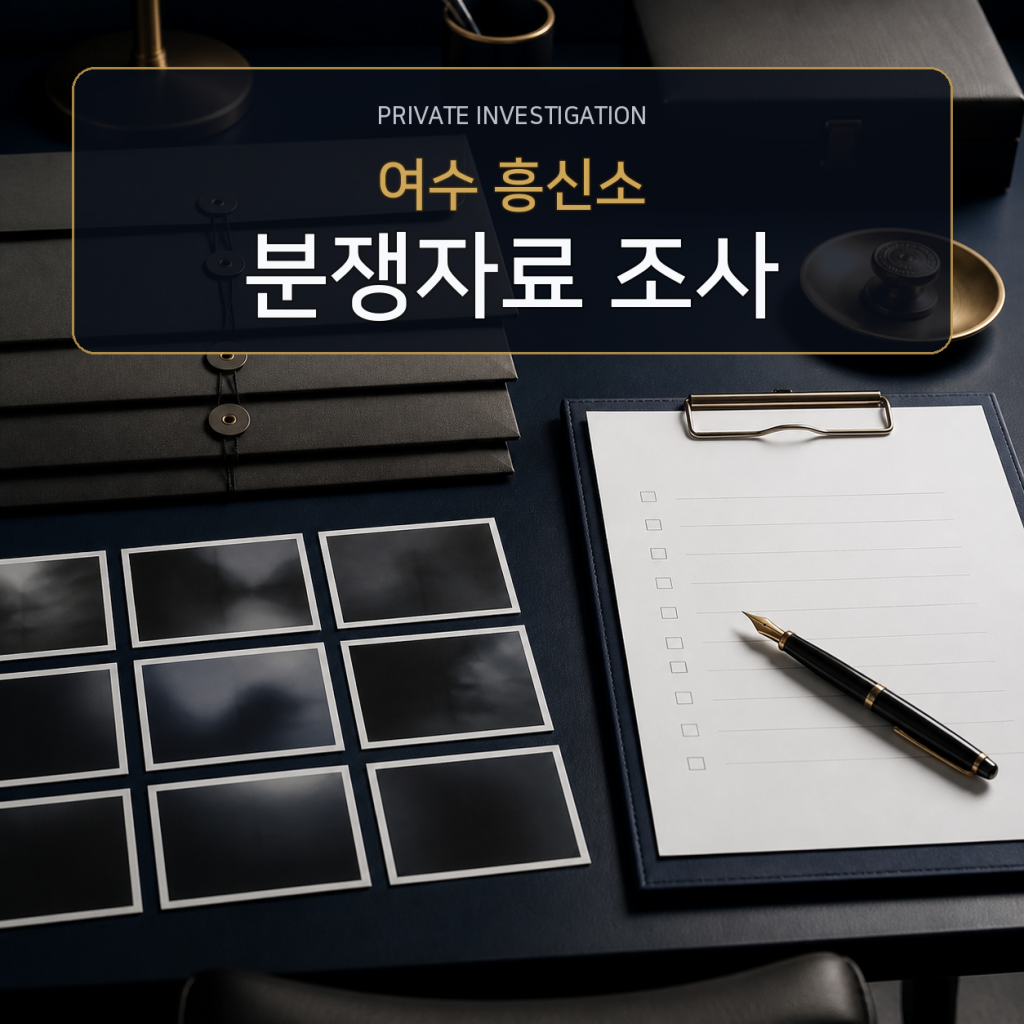 여수 분쟁자료 조사 전문 흥신소
